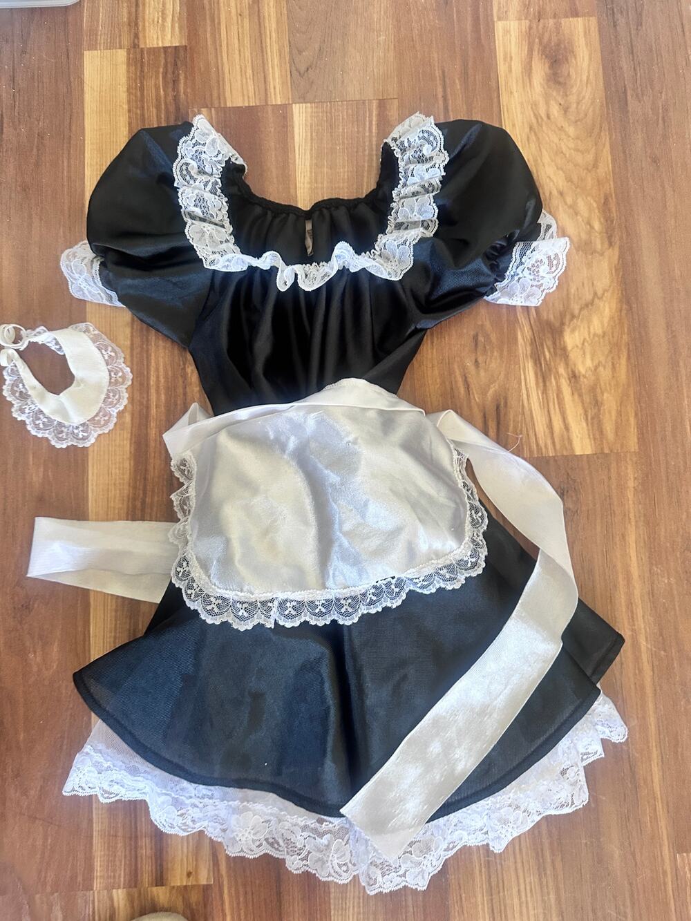 Vintage 90s French Maid Kids Costume